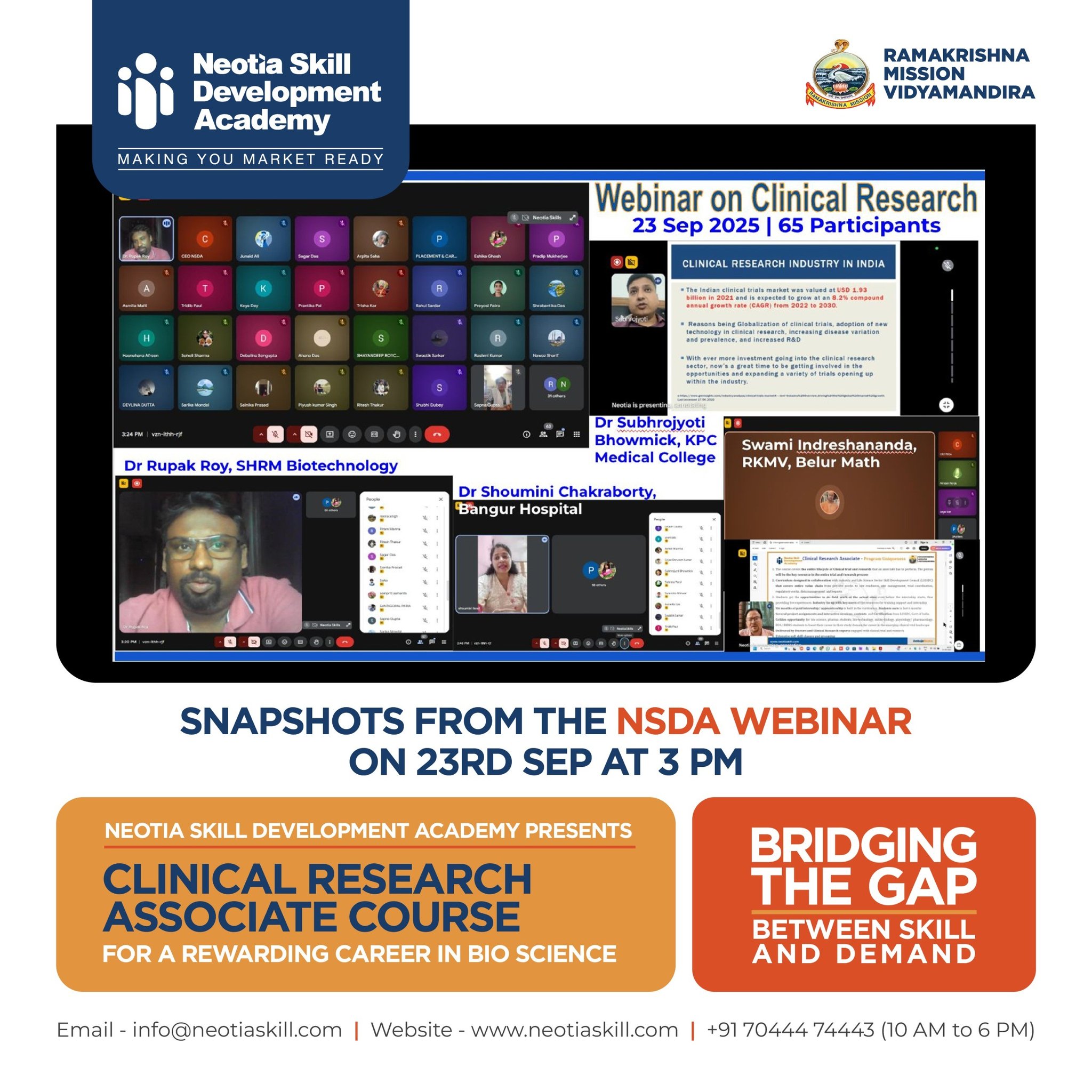 Webinar on clinical research