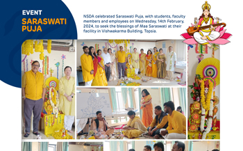 NSDA celebrated Saraswati Puja on 14th February, 2024